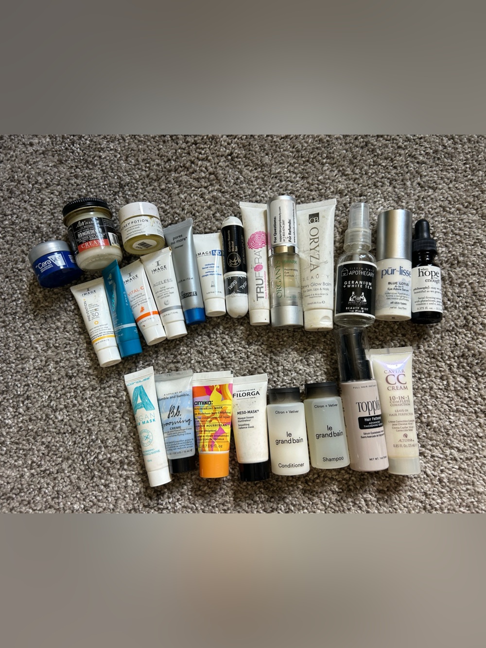 Brand name Mini & Sample/ travel Lot- skin care, and hair care